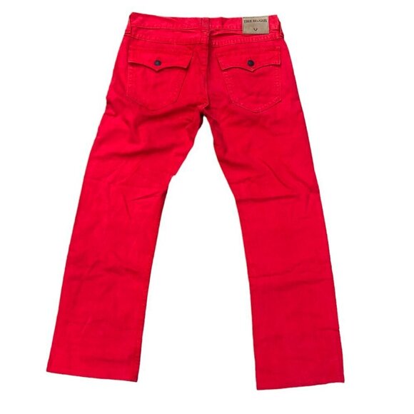 True Religion Jeans Size 34 RICKY Red - Picture 7 of 9